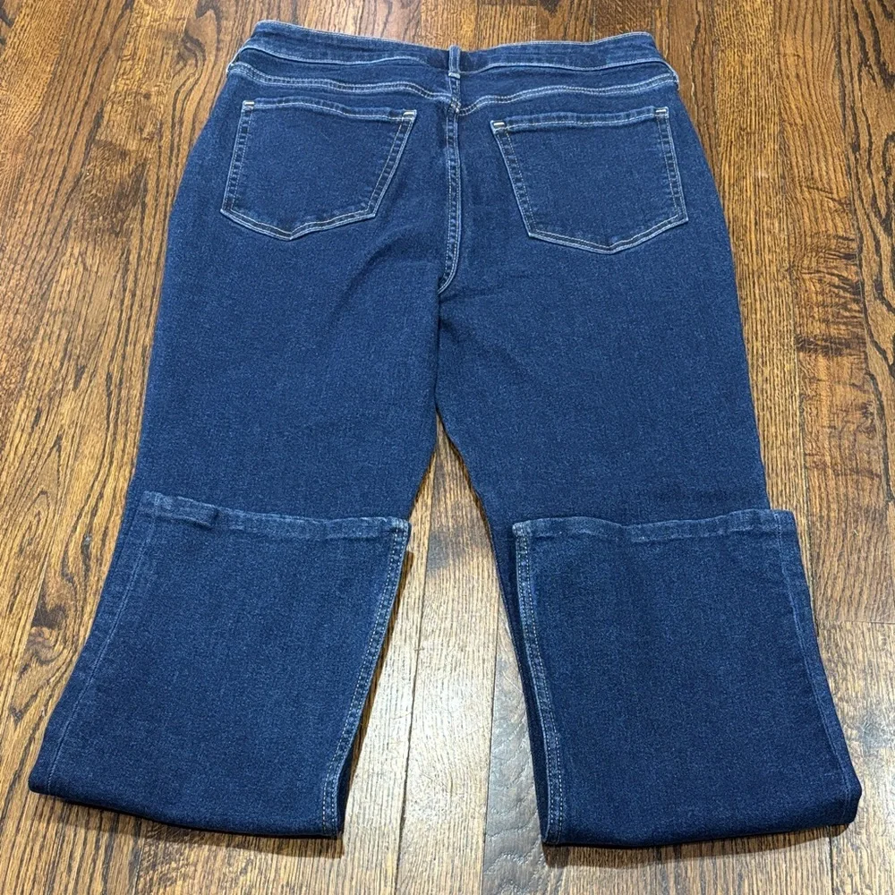 Old Navy dark blue high rise kicker bootcut jeans size 10 - Picture 3 of 4